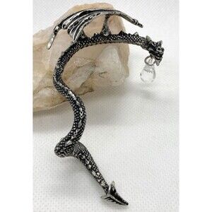 Alchemy England 2013 Pewter Crystal Dragon Earwrap‎ Earring Fantasy Mythical